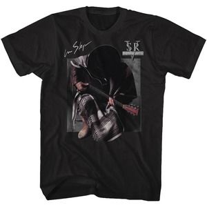 Stevie Ray Vaughan In Step-Black Adult T-Shirt